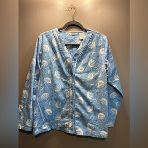 Flannel pajamas, size small. By delicates.